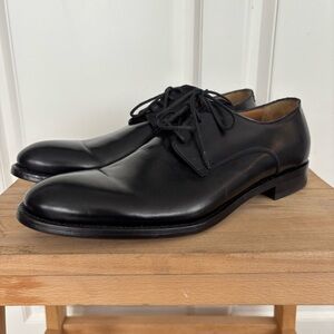 Antonio Maurizi Black Plain Toe Oxfords - EU 42